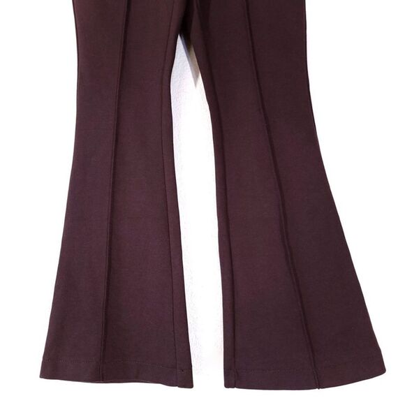 NWT Urban Outfitters UO Isabella Ponte High-Waisted Flare Pant in Chocolate XS - Picture 7 of 12